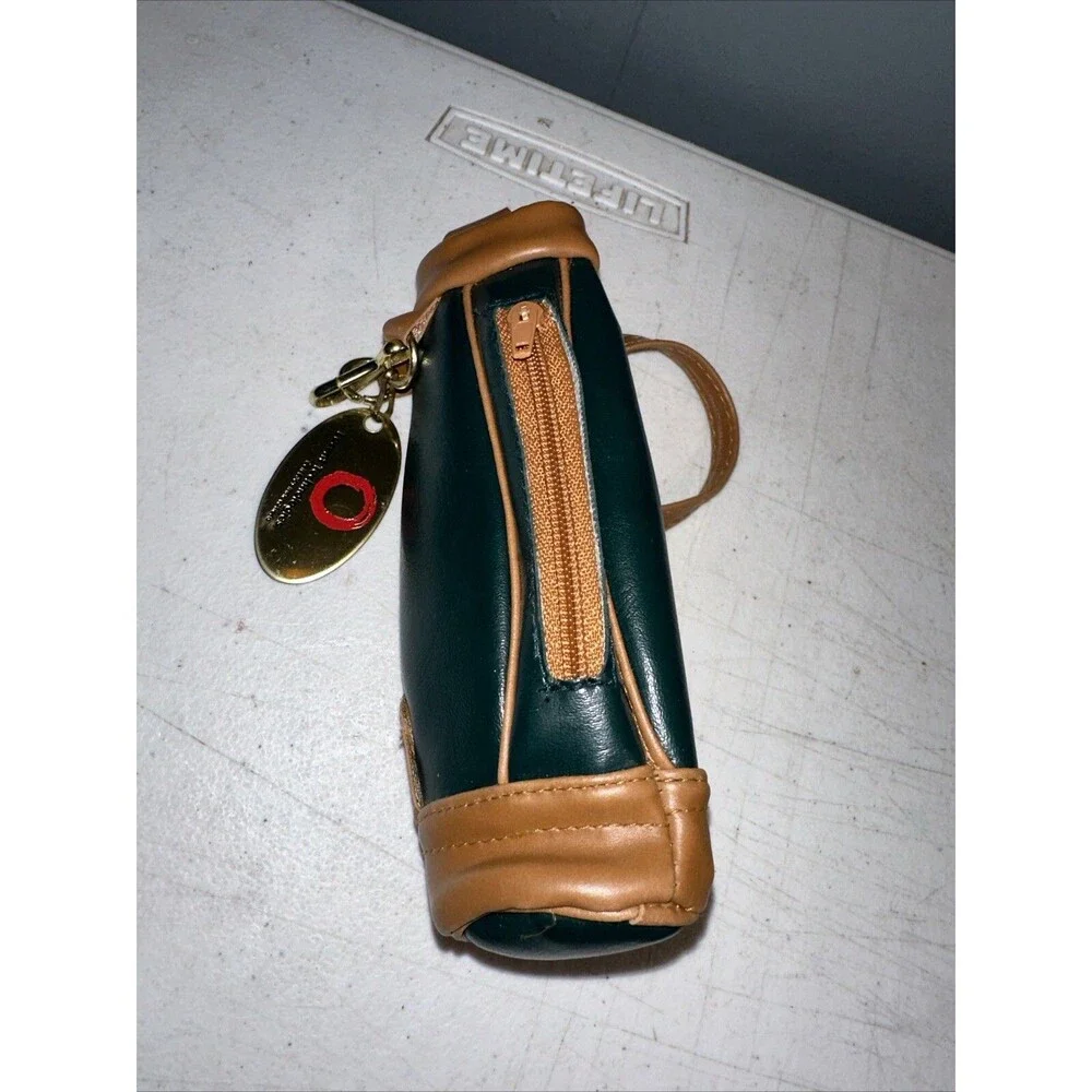 Vtg Lucent Technologies Bell Labs Miniature Golf Bag Keychain Advertisement GRN